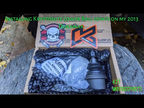 Installing Kryptonite Lower Ball joints on my 2013 Duramax.