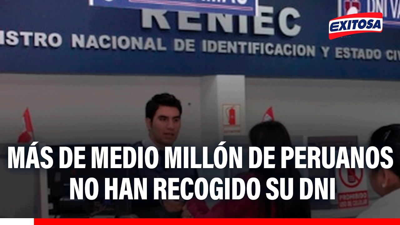 🔴🔵 Más de medio millón de peruanos han tramitado su DNI, pero aún no lo recogen, según Karim Pardo