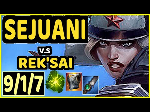 STEFAN (SEJUANI) vs REK'SAI - 9/1/7 KDA JUNGLE GAMEPLAY - EUW Ranked GRANDMASTER