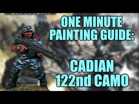 One Minute Tips: Painting Cadian 122nd Camo [How I Paint Things]