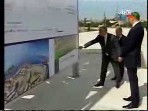 President Ilham Aliyev lays foundation stone for Baku White City Boulevard