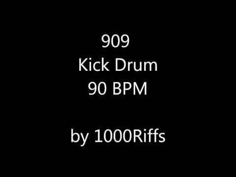 909 Kick Drum 90 BPM - Beats Per Minute