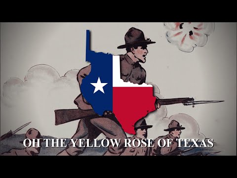 "The Yellow Rose of Texas" - American Traditional Folk Song [LYRICS]