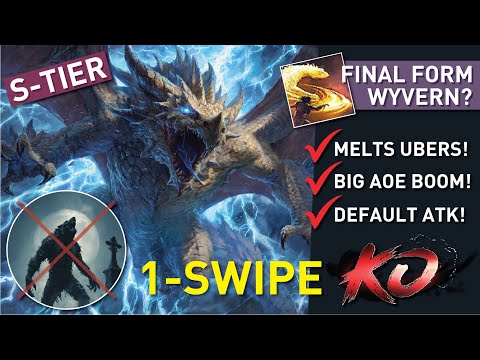 ONE-SWIPE KABOOM all end game content with【Wyvern Default Atk】Big AoE, DPS & Braindead Build | 0.4