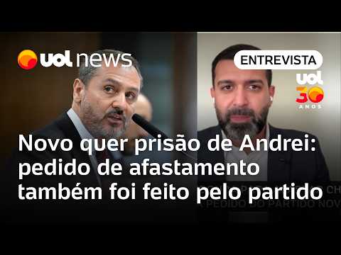 Novo quer prisão de diretor-geral da PF: pedido para afastar Andrei também foi feito pelo partido