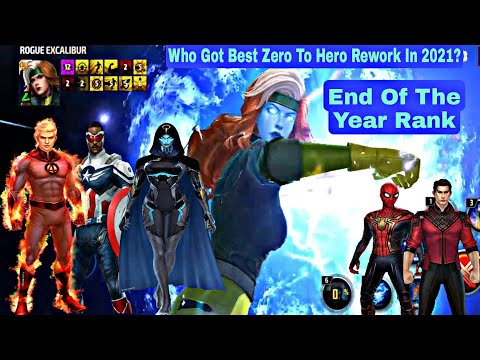 Who Got Best Zero To Hero Rework In 2021? End Of The Year Rank - Marvel Future Fight