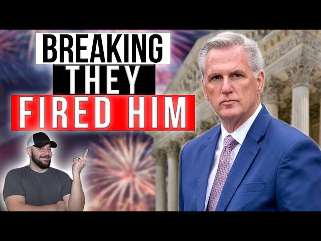 BREAKING: Republicans just FIRED Speaker McCarthy… this is big for Gun Rights in time…