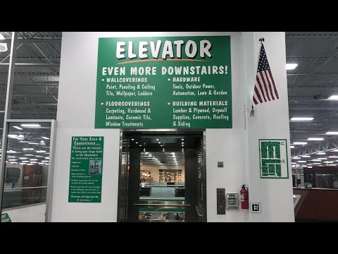 Awesome Glass MEI Hydraulic Elevator @ Menards in Brooklyn Park, MN