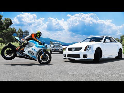 BeamNG Drive - Realistic Crossroad Crashes #6