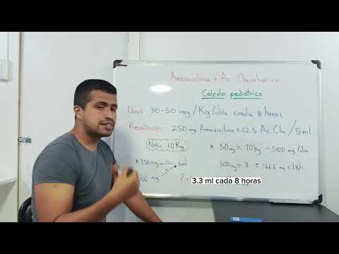 How to calculate the dose of AMOXICILLIN MAD CLAVULANIC ACID in children