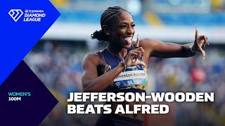 Melissa Jefferson-Wooden BEATS Julien Alfred in Silesia 100m - Wanda Diamond League 2026