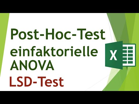 LSD-Post-Hoc-Test der einfaktoriellen ANOVA in Excel berechnen - Daten analysieren in Excel (56)