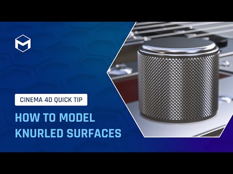 #C4DQuickTip 48: How to model knurled surfaces in Cinema 4D