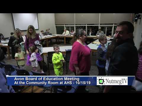 Avon Board of Education - 10/15/19