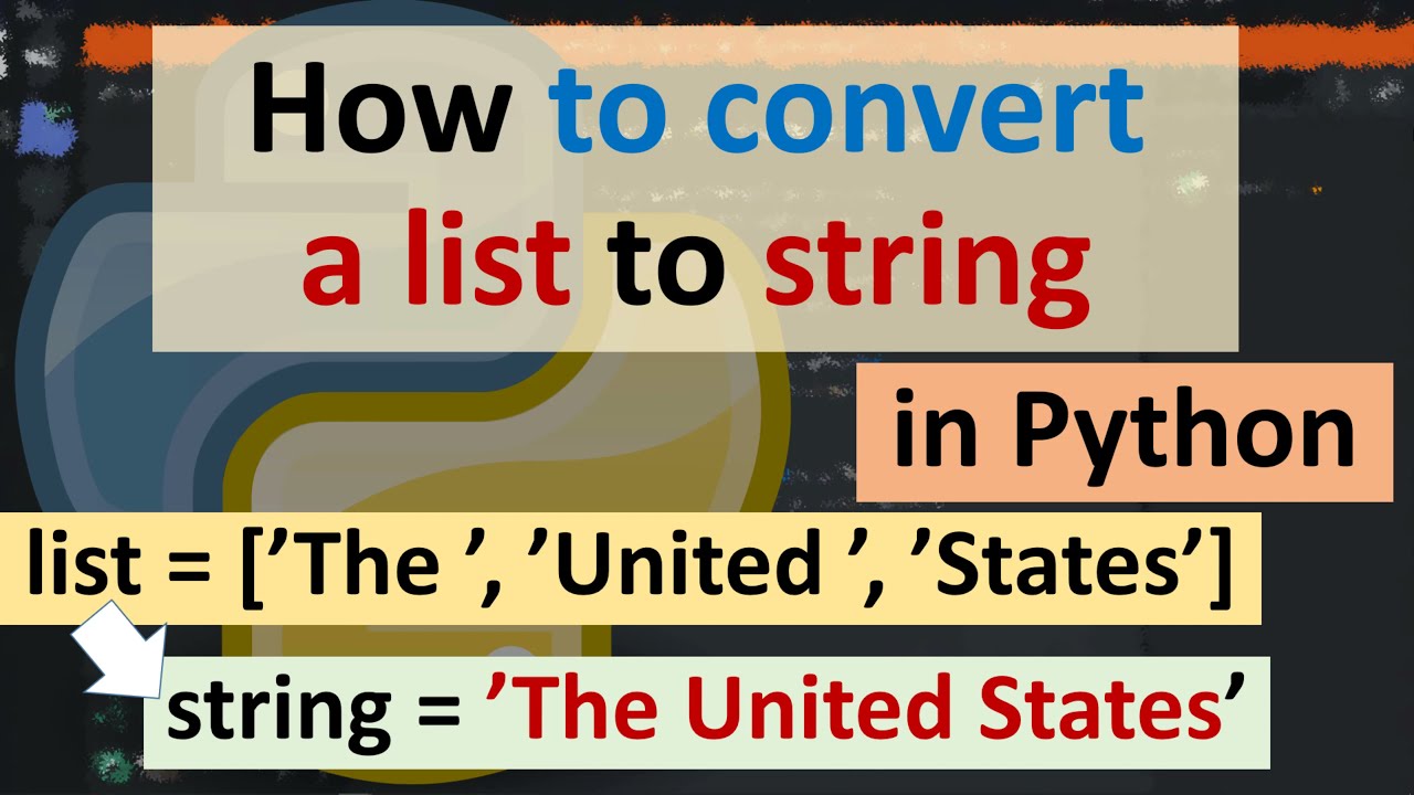 How do you print the contents of a list as a string in Python ...