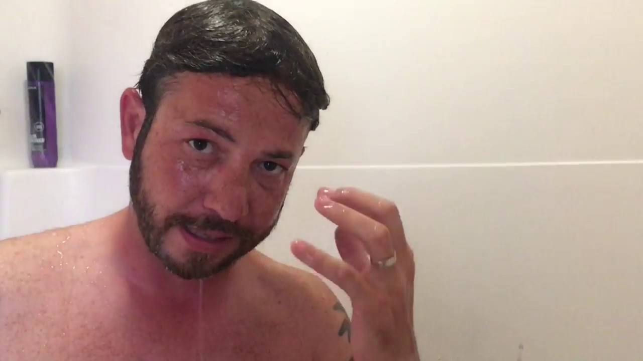 Hair Replacement Mens Hair System Review In The Shower