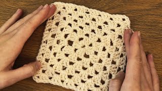 Crochet Granny Square Blanket 👵 Easy to learn! Lesson for Beginners