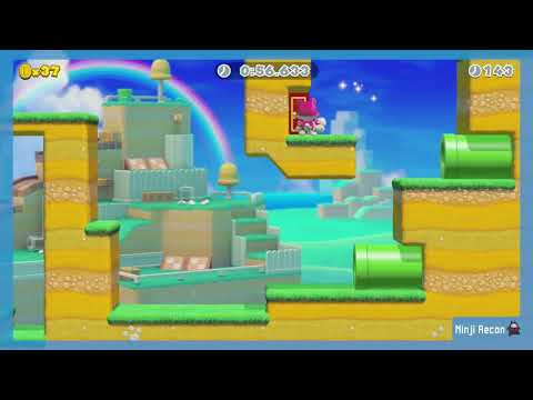 Cat Mario Dash ~ Ninji Speedruns 🍄 Super Mario Maker 2 🍄 No Commentary 1cd
