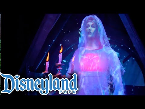 Haunted Mansion - Reopens w/ NEW BRIDE Figure - Disneyland, California | 4K 60FPS