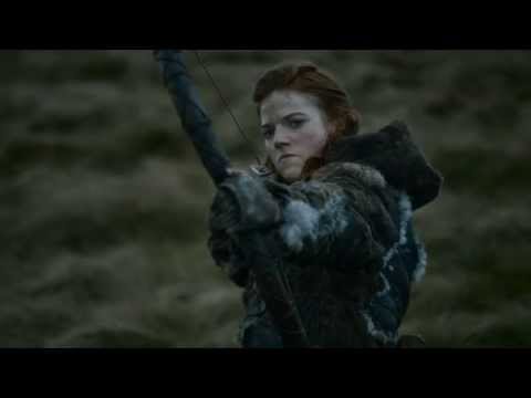 Games Of Thrones  Ygritte shoots John Snow 3 times with arrows s03e10