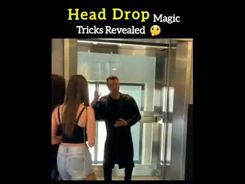 famous magic tricks revealed || head drop magic trick 😱 #shorts