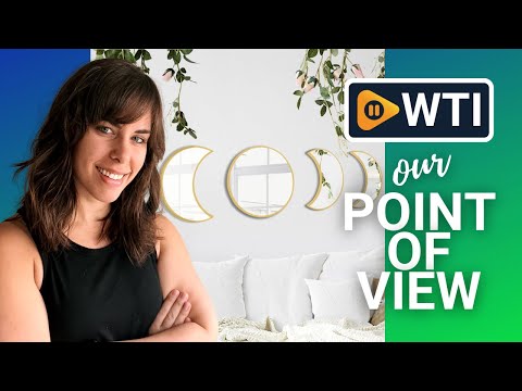 YUBAIHUI Boho Moon Phase Mirror Set - Glass Moon Mirror Wall Hanging for Bedroom - WTI product video review
