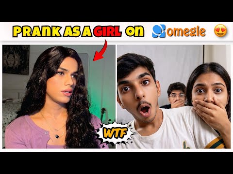 I Become *GIRL* for 24 hour on OMEGLE 😂