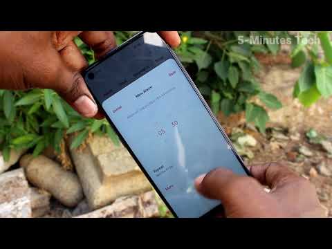 How to set alarm in Realme 6