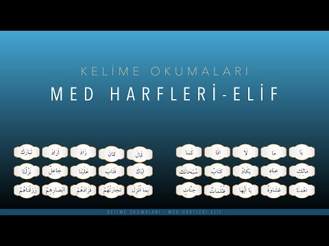 Kelime Okumaları 10 - Med Harfi Elif - Mehmet Emin Yiğit