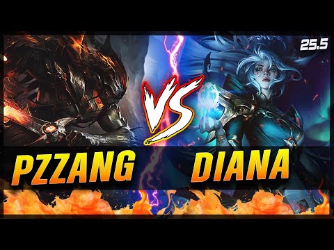 PZ ZZANG - Yasuo vs Diana MID Patch 25.5 - Grandmaster Yasuo Gameplay