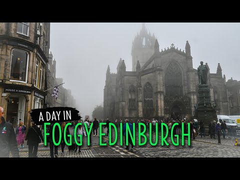 EXTREME HEAVY FOG in EDINBURGH | Spooky Scotland Walking Tour| 4K