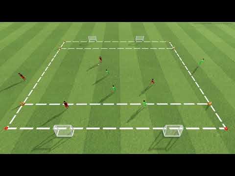 3 gegen 3 auf 4 Minitore