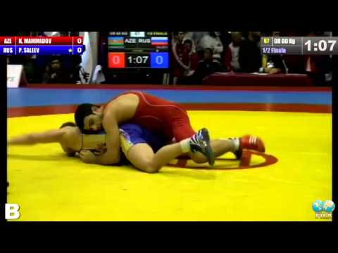 GGP2013 / Kamran MAMMADOV (AZE) - Pavel Saleev (RUS) - GR 60 kg 1/2 final match