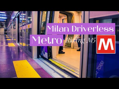 Riding MILAN METRO LINE 5 | Garibaldi Fs - Gerusalemme | DRIVERLESS | backride
