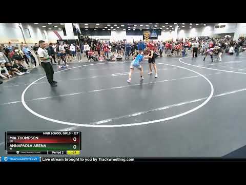 127 Lbs Champ. Round 2 - Annapaola Arena, IN Vs Mia Thompson, OK 2da3