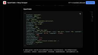 OpenTable + Resy Scraper — Apify Actor Walkthrough