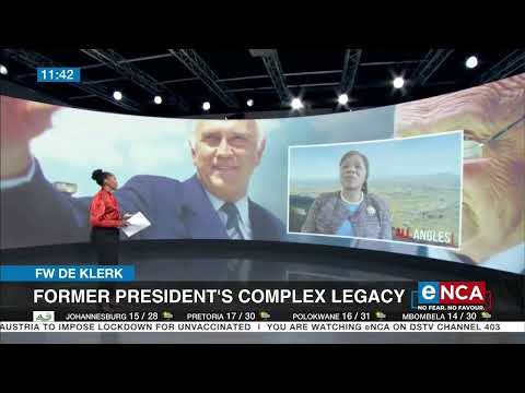 The legacy of the last apartheid president
