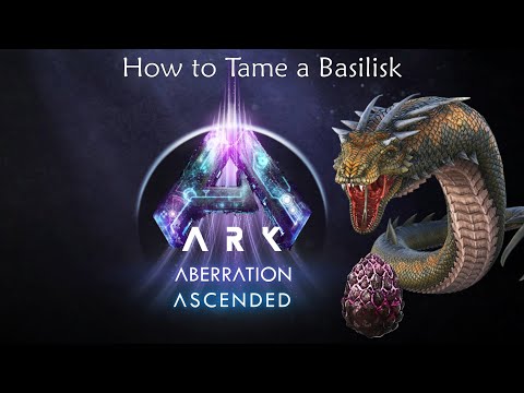 Ark Ascended Aberration |  Easiest Way to tame a Basilisk in Aberration