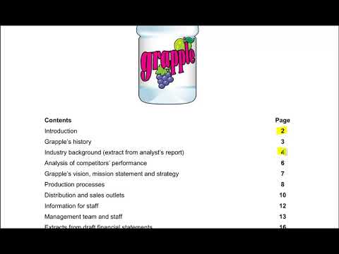 CIMA MCS November 2018 - Grapple - Pre-seen Analysis
