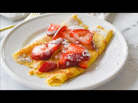 Swedish Pancakes for One| Makes 2 Swedish Pancakes