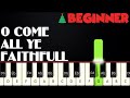 O Come All Ye Faithfull | BEGINNER PIANO TUTORIAL + SHEET MUSIC by Betacustic