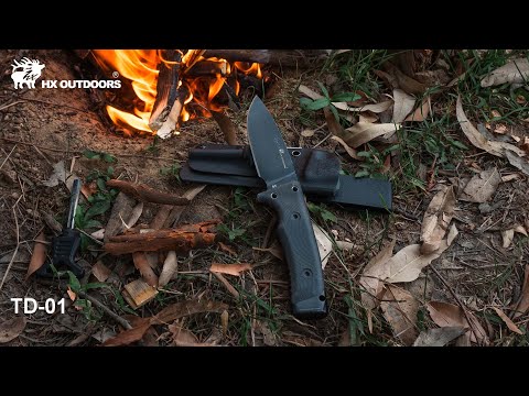 The KING of Survival Blades: ROCK CLASSIC TD-01! 👑 #hxoutdoors  #fixedblade  #edc  #tools  #td01