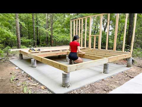 Woman Builds Dream Wood Cabin 25 Minutes | Start to Finish