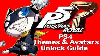 Persona 5 Royal | How to Unlock PS4 Themes & Avatars Guide