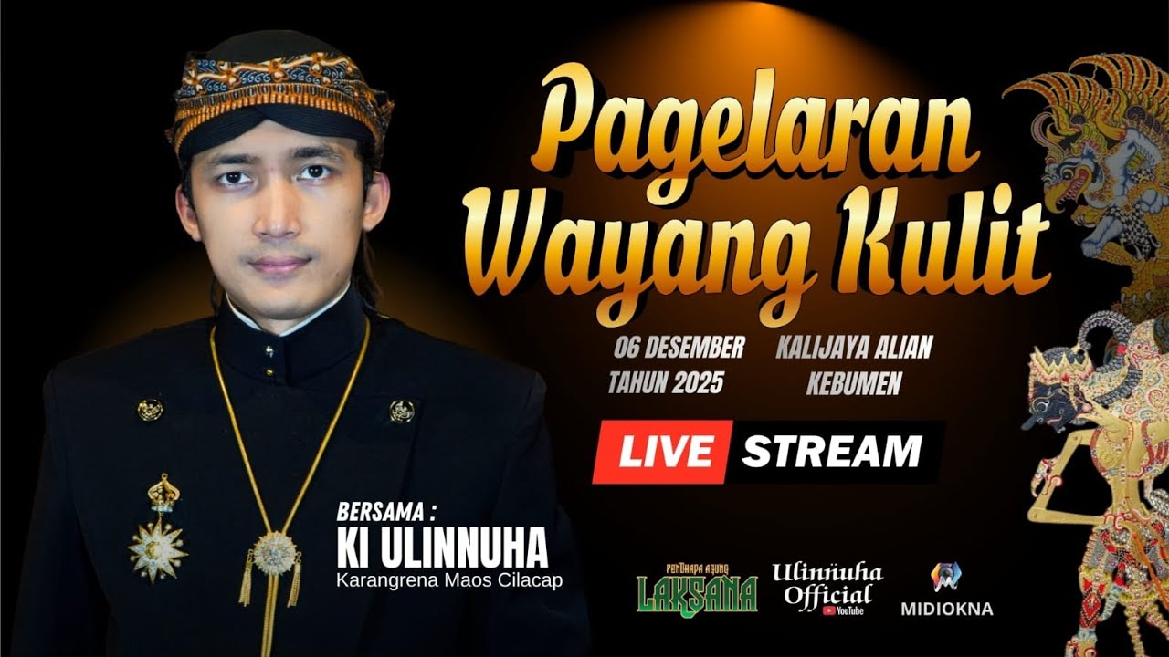 LIVE PAGELARAN WAYANG KULIT KI DALANG ULINNUHA DI KALIJAYA ALIAN KEBUMEN