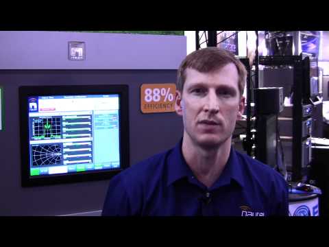 Nautel Head of Engineering Tim Hardy demonstrates AM power savings (MDCL) technology at NAB 2012