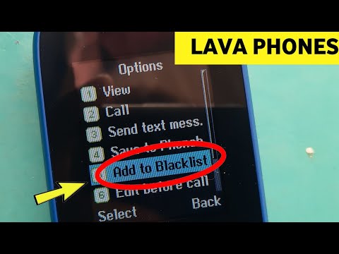 How to Add or Remove Blacklist Number LAVA Any Keypad Mobile Lava Hero 600 | A1 , Gem A9