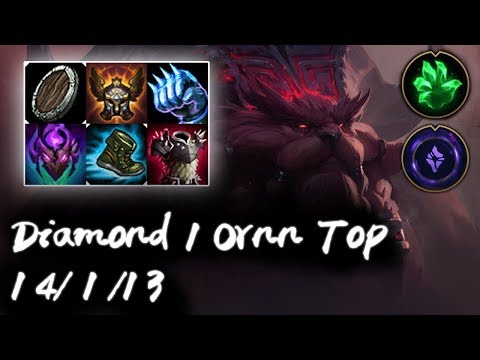 Diamond 1 Ornn Top vs Fiora | Korea High Elo Replays