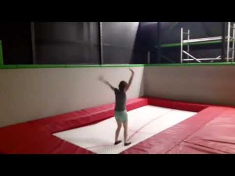 Double mini trampoline progression