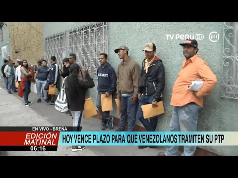PTP: Today is the deadline for Venezuelans to apply for their permit.